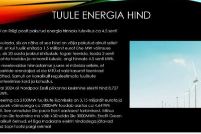 Eestis ei ole mägesid, mille otsa hüdrosalvestus teha