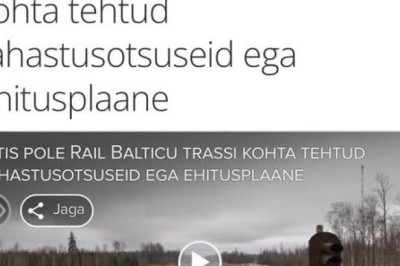 Aitähh, et te ehitasite mulle raudtee sadade miljardite eest Treimanisse ja Ikla metsadesse